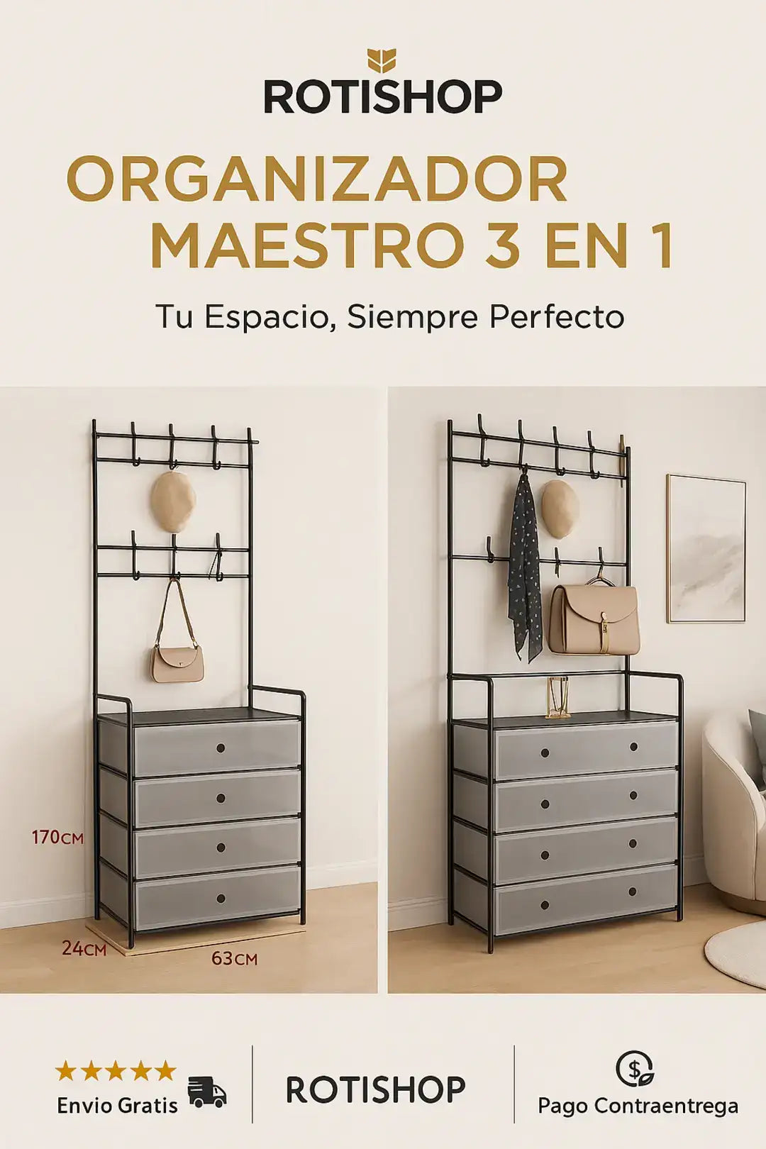 Organizador Maestro 3 en 1