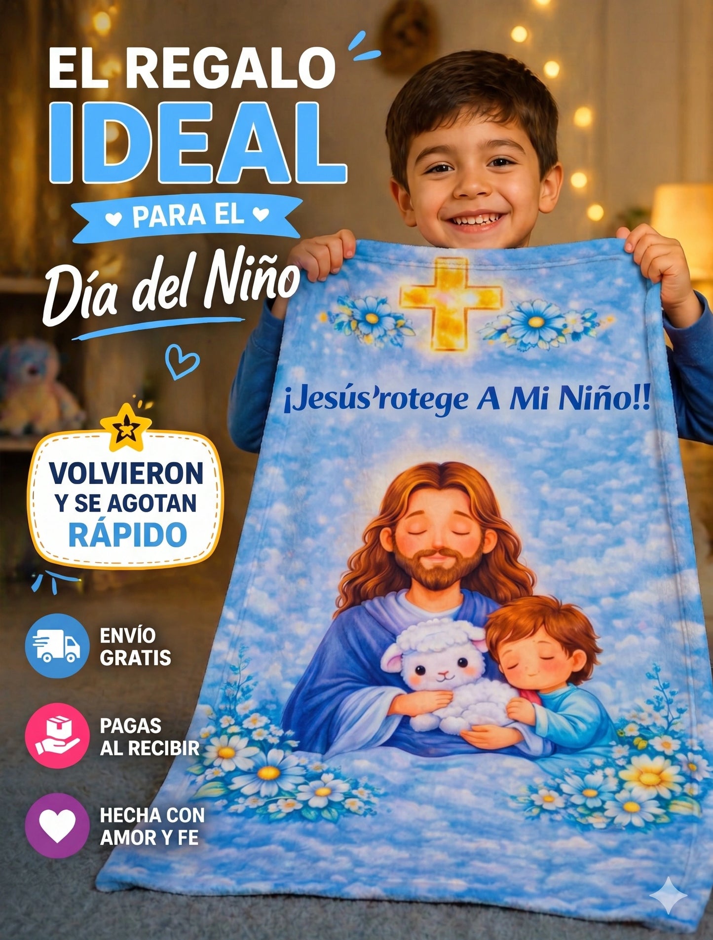 Manta Jesús Protege A Mis Hijos